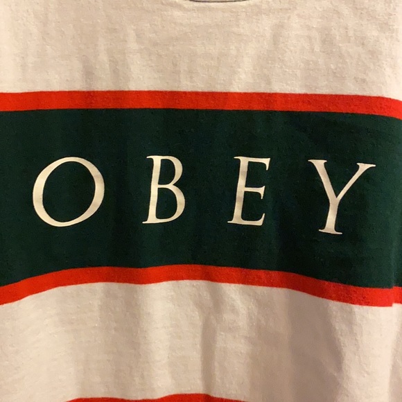 Obey Stripped T-Shirt - Picture 4 of 4